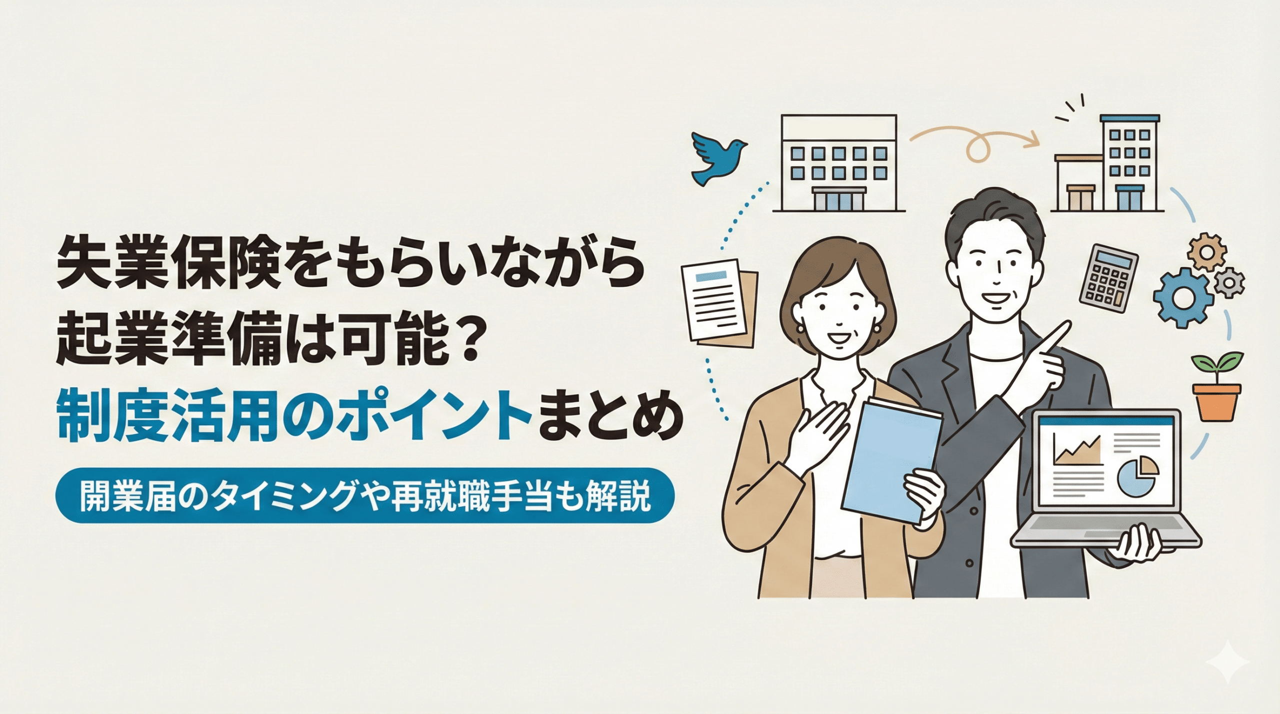 失業保険をもらいながら起業準備は可能！